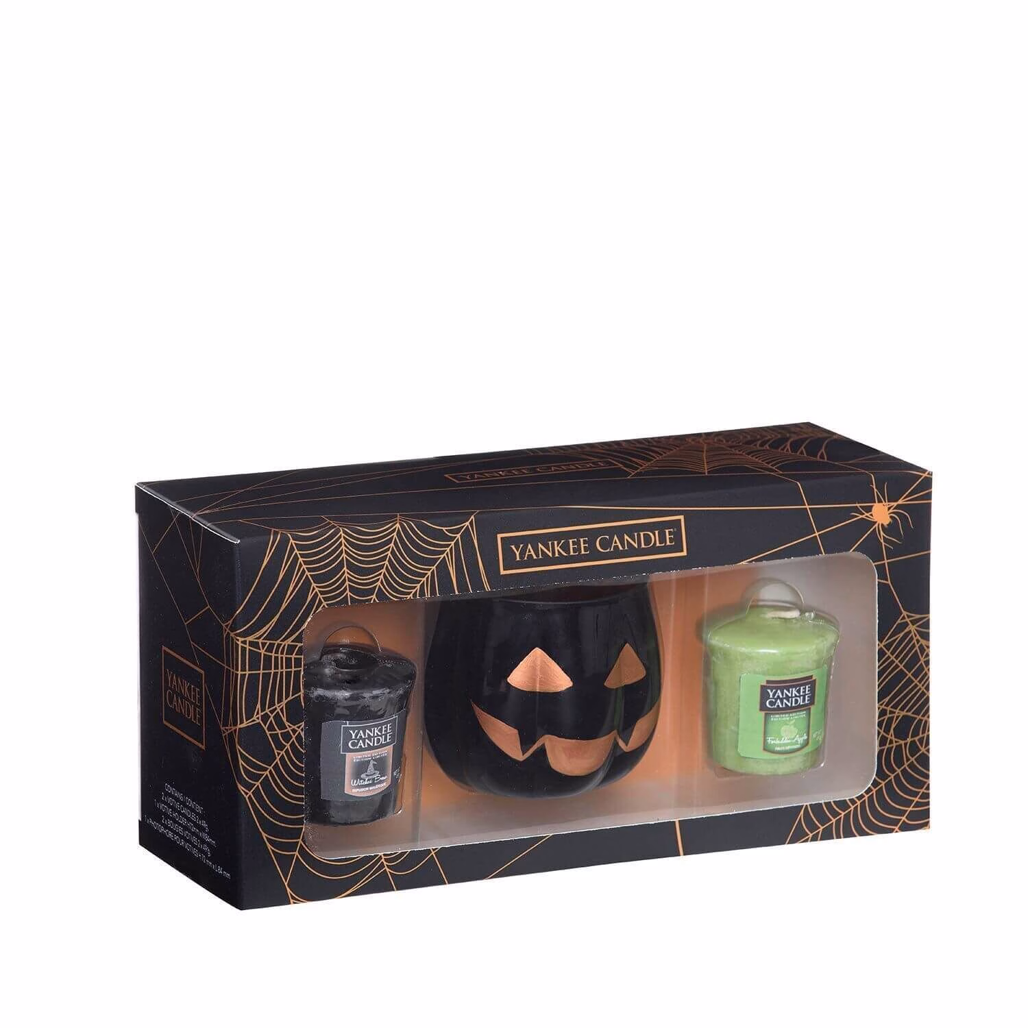Halloween Gift Set 2 Votive & 1 Pumpkin Holder - Yankee Candle