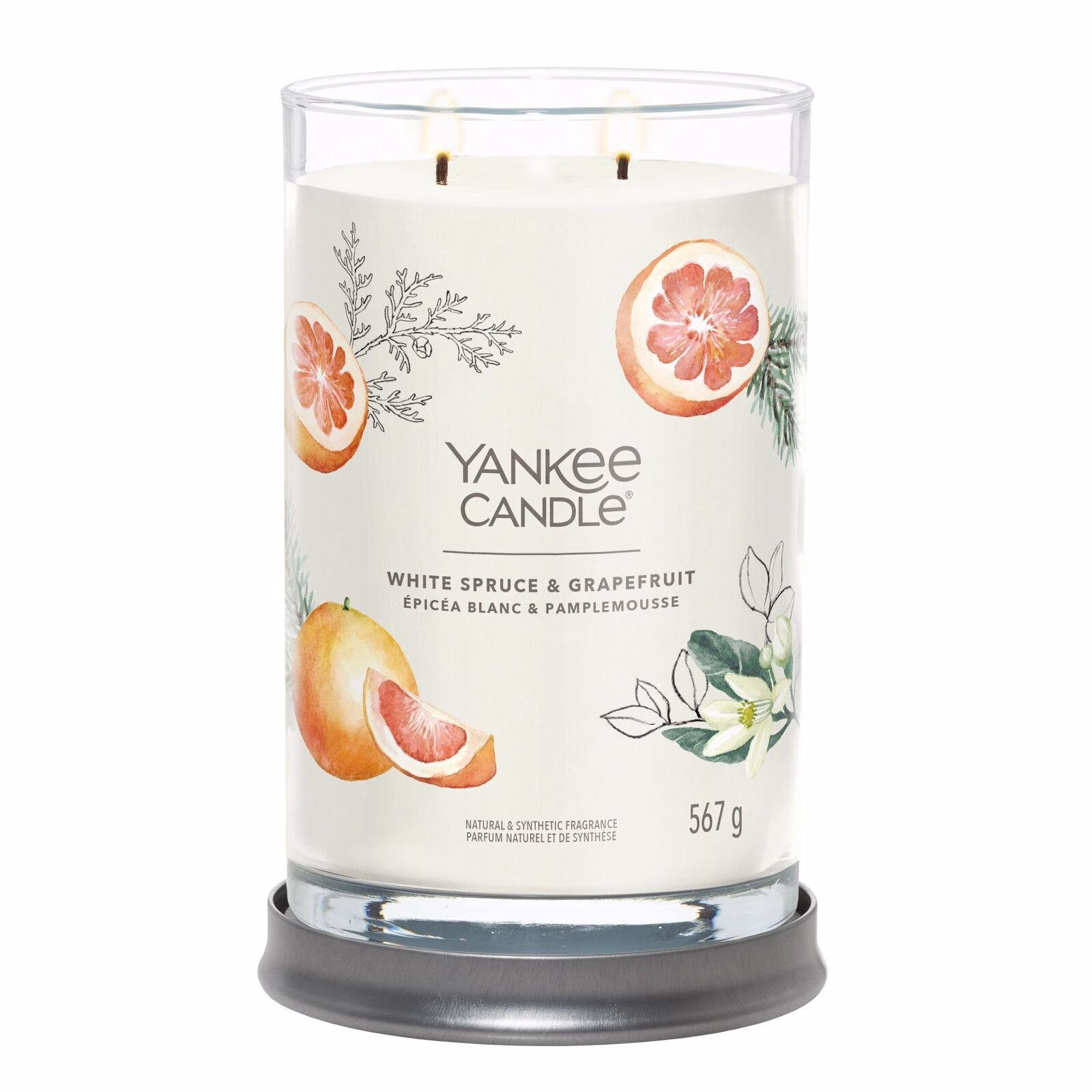 White Spruce & Grapefruit Signature Large Tumbler 567g 2-Docht