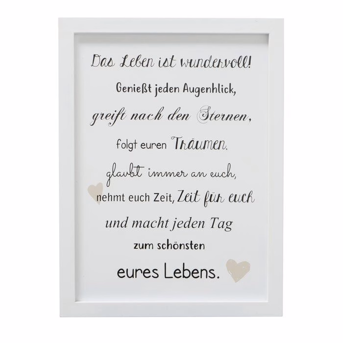 Schild Leben 40cm Variante 2
