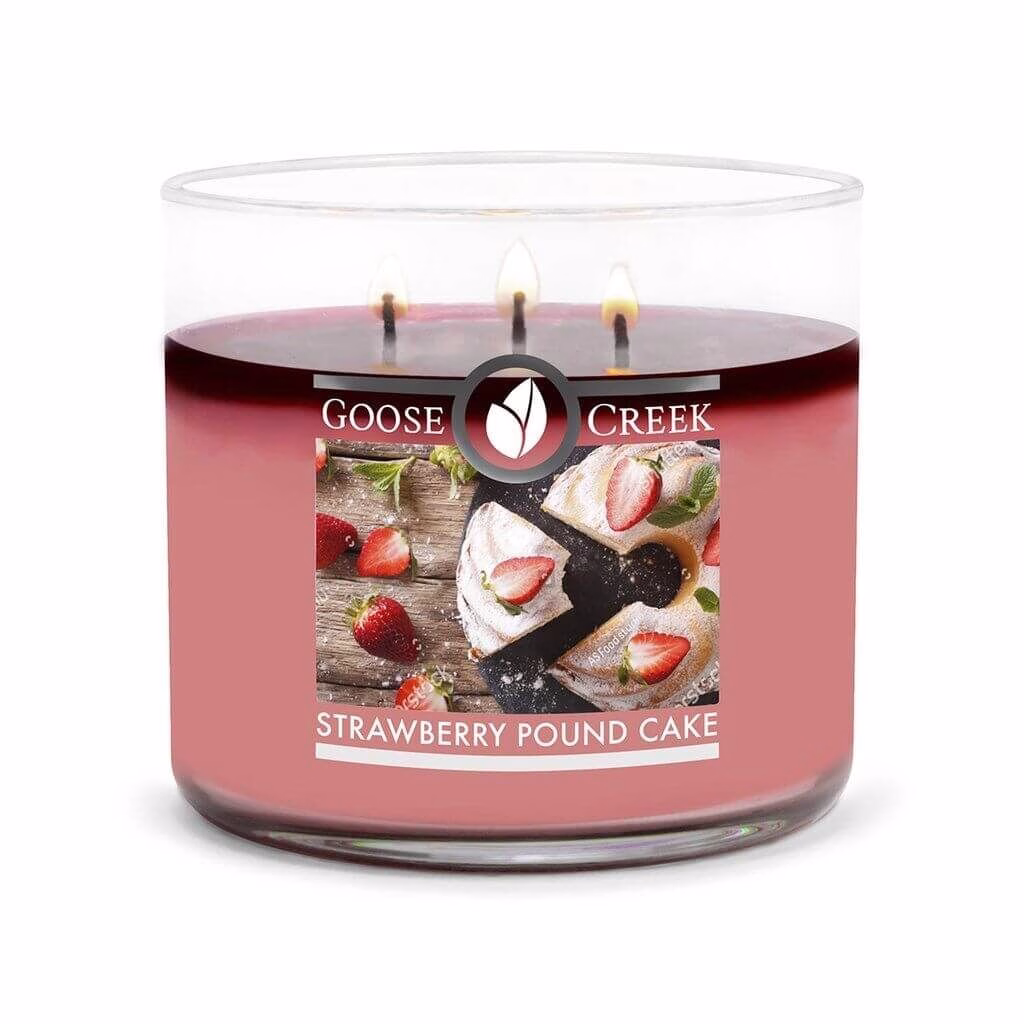 Goose-Creek-Candle-Strawberry-Pound-Cake-3-Docht Goose Creek Strawberry Pound Cake 411g 3-Docht Duftkerze