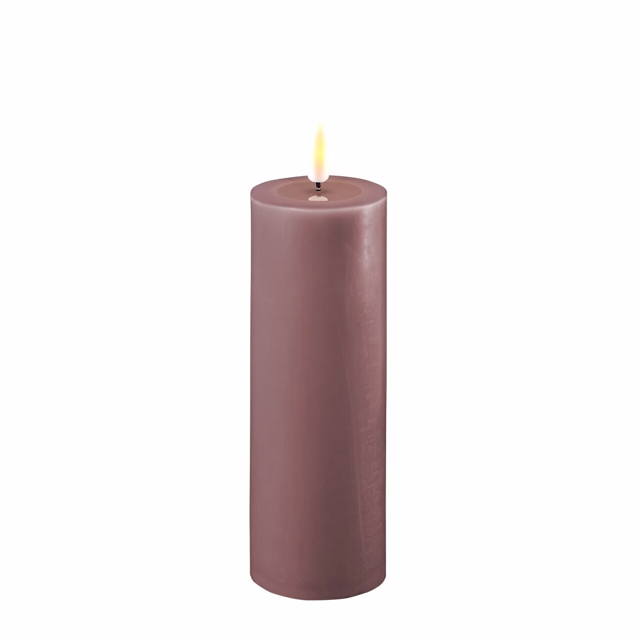 2021-RF-0150 Stumpenkerze LED helles lila 5 x 15cm