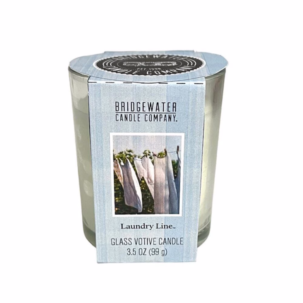 Laundry Line Glasvotivkerze 99g