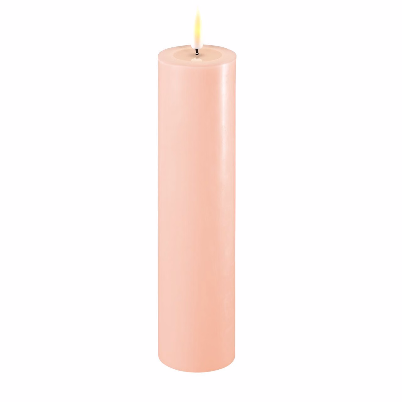 RF-0136 Stumpenkerze LED Hellrosa 5 x 20cm