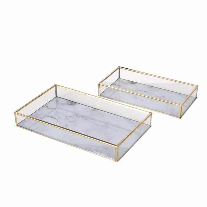 Freisteller_Hauptbil-ZhnLDZ9u-large Deko Tablett Franziska 2 Stück Gold Glas