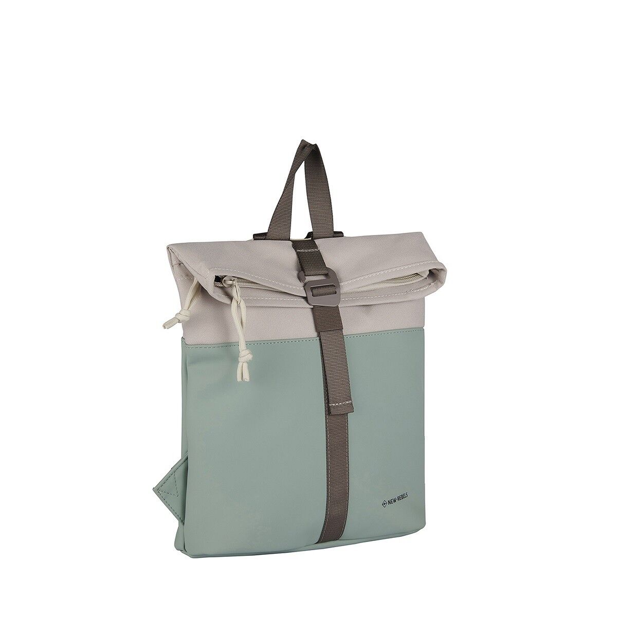 30F888A9C973DB190B14019E8755BE816F67812C Backham - Los Angeles Rolltop Mini Rucksack salie grĂĽn