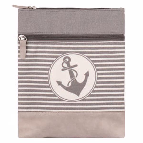 2022-191-009 Cotton Crossbag 009 (Grey-White)