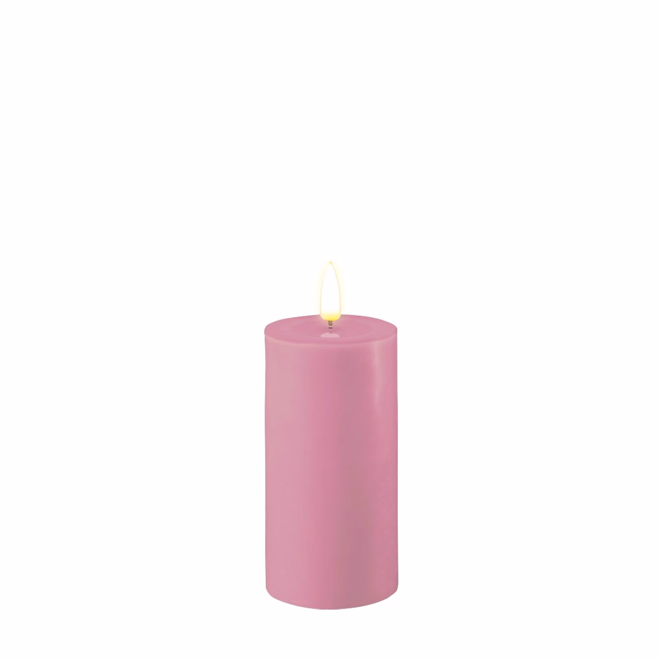 Stumpenkerze LED Lavendel 5 x 10cm