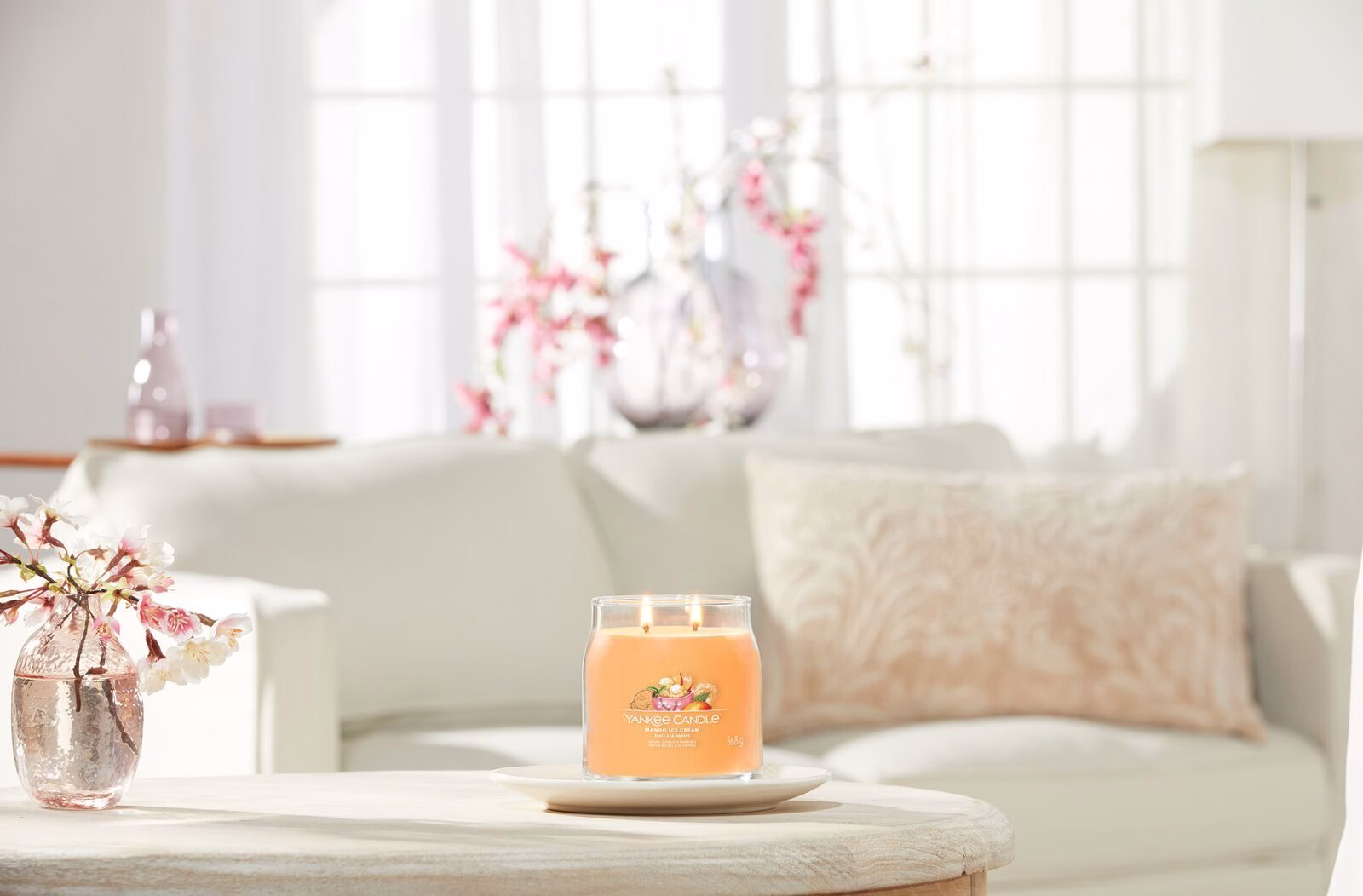 Mango Ice Cream Signature Medium Jar 368g 2-Docht