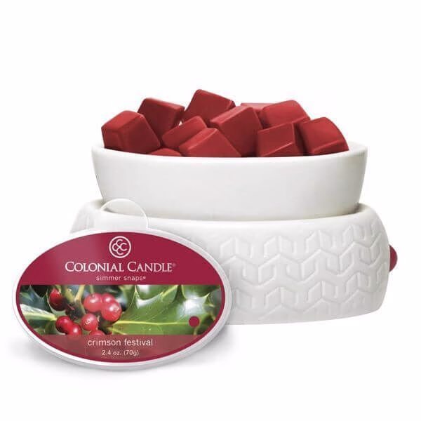 ccsnaps-2105_3_5594fff4b170a Colonial Candle Crimson Festival Simmer Snaps 70g