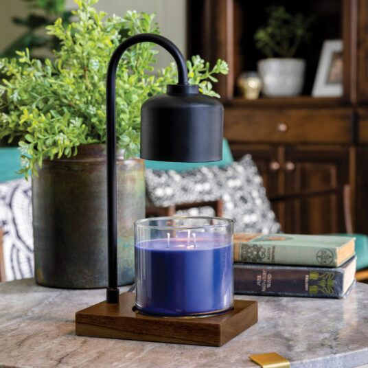 Arched Laterne Kerzenwärmer black/wood