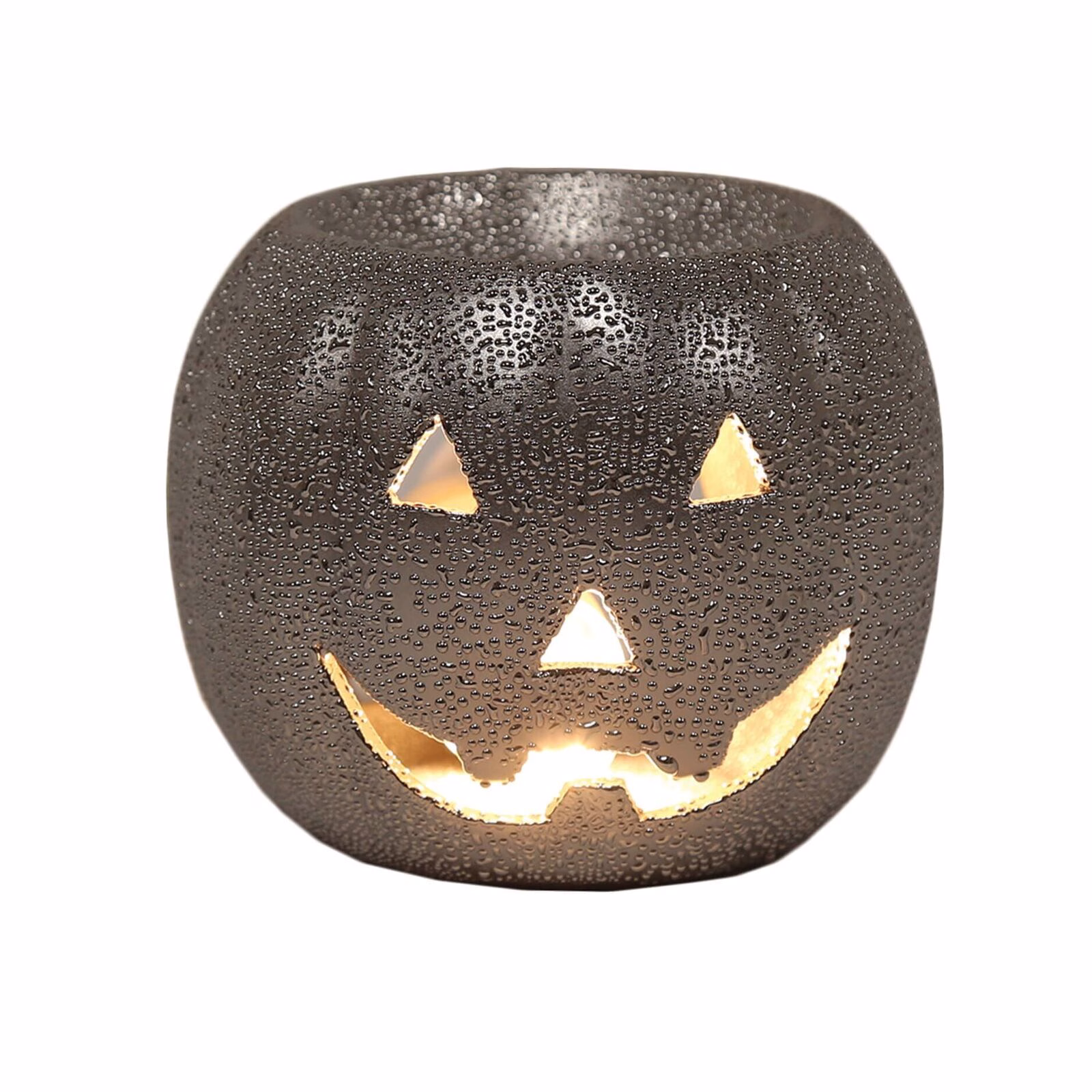 Duftlampe Pumpkin silver 8cm