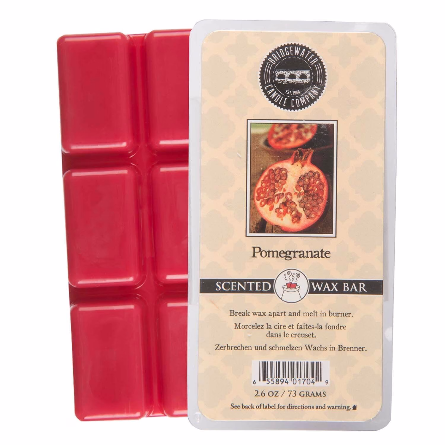 BW_Pomegranate_WaxBar_Group Pomegranate Wax Bar 73g - Bridgewater