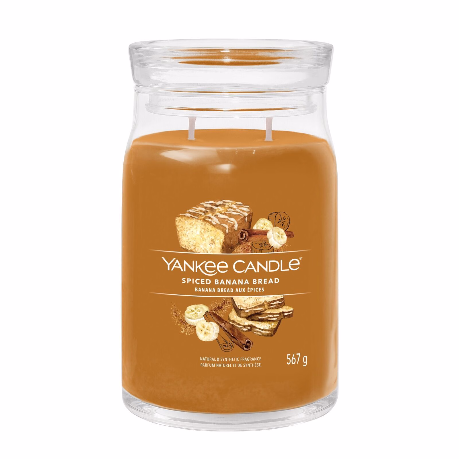 Spiced-Banana-Bread_jar1 Spiced Banana Bread Signature Large Jar 567g 2-Docht