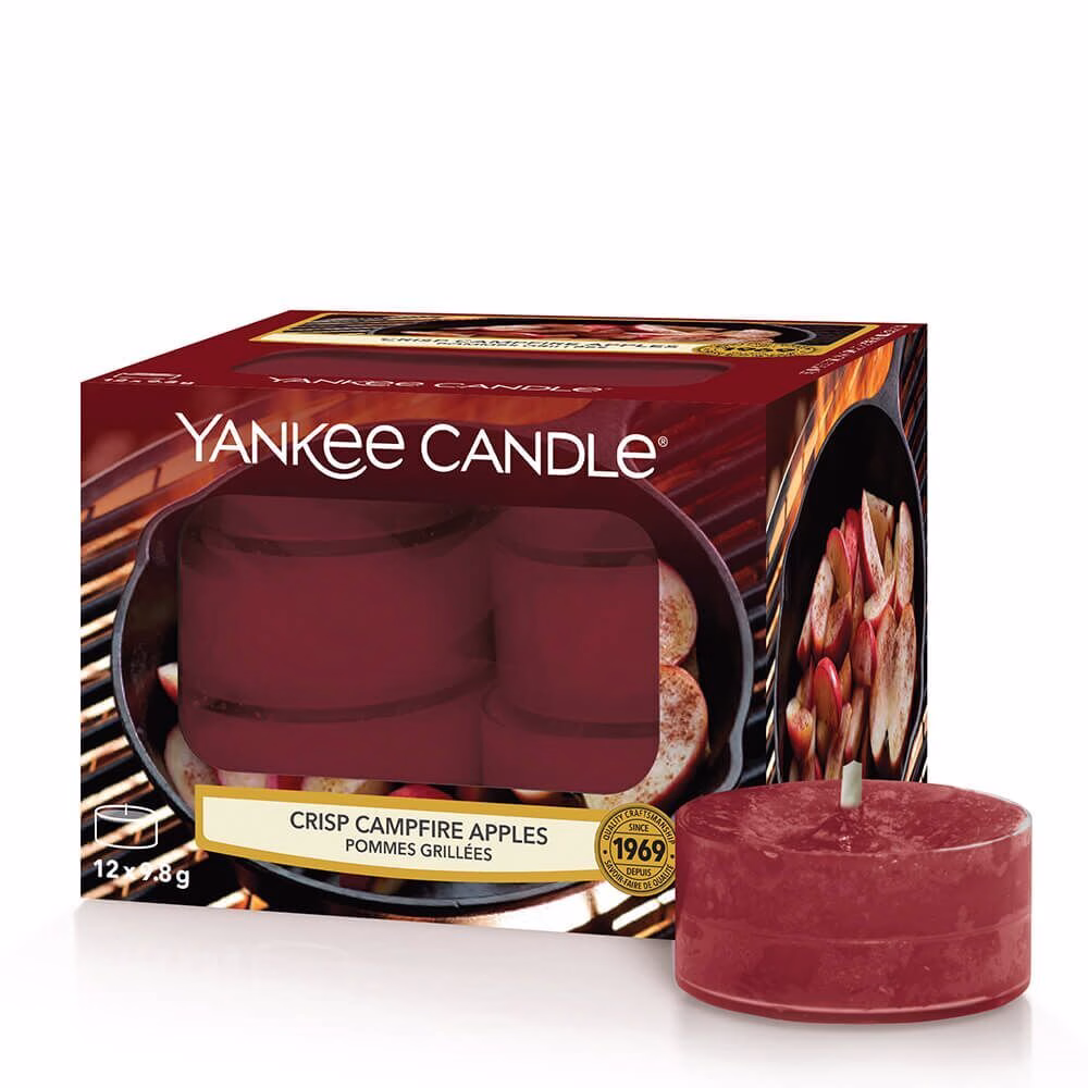 Crisp Campfire Apples 118g 12 Teelichte von Yankee Candle