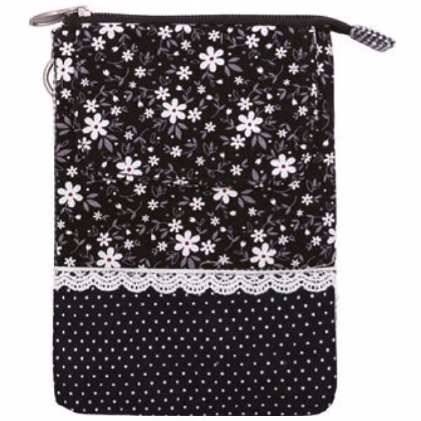 2022-266-081 Patchwork Handtasche Umhängetasche 081 black