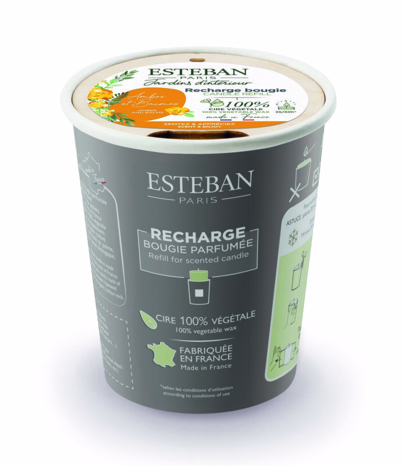 Amber & Balsam Nachfüller für Duftkerze 180g