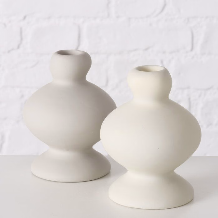 Kerzenleuchter Rimona hellgrau
