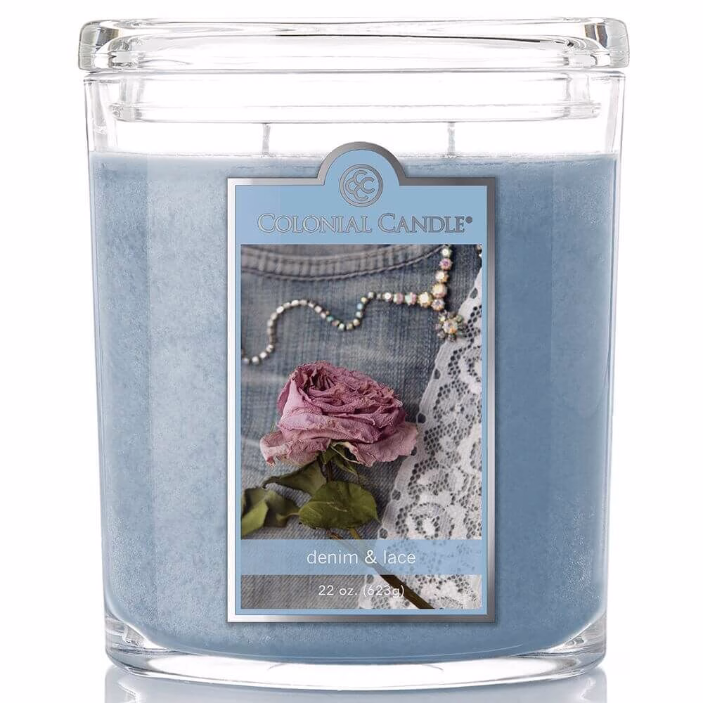 CC022-51100 Colonial Candle - Denim & Lace 623g