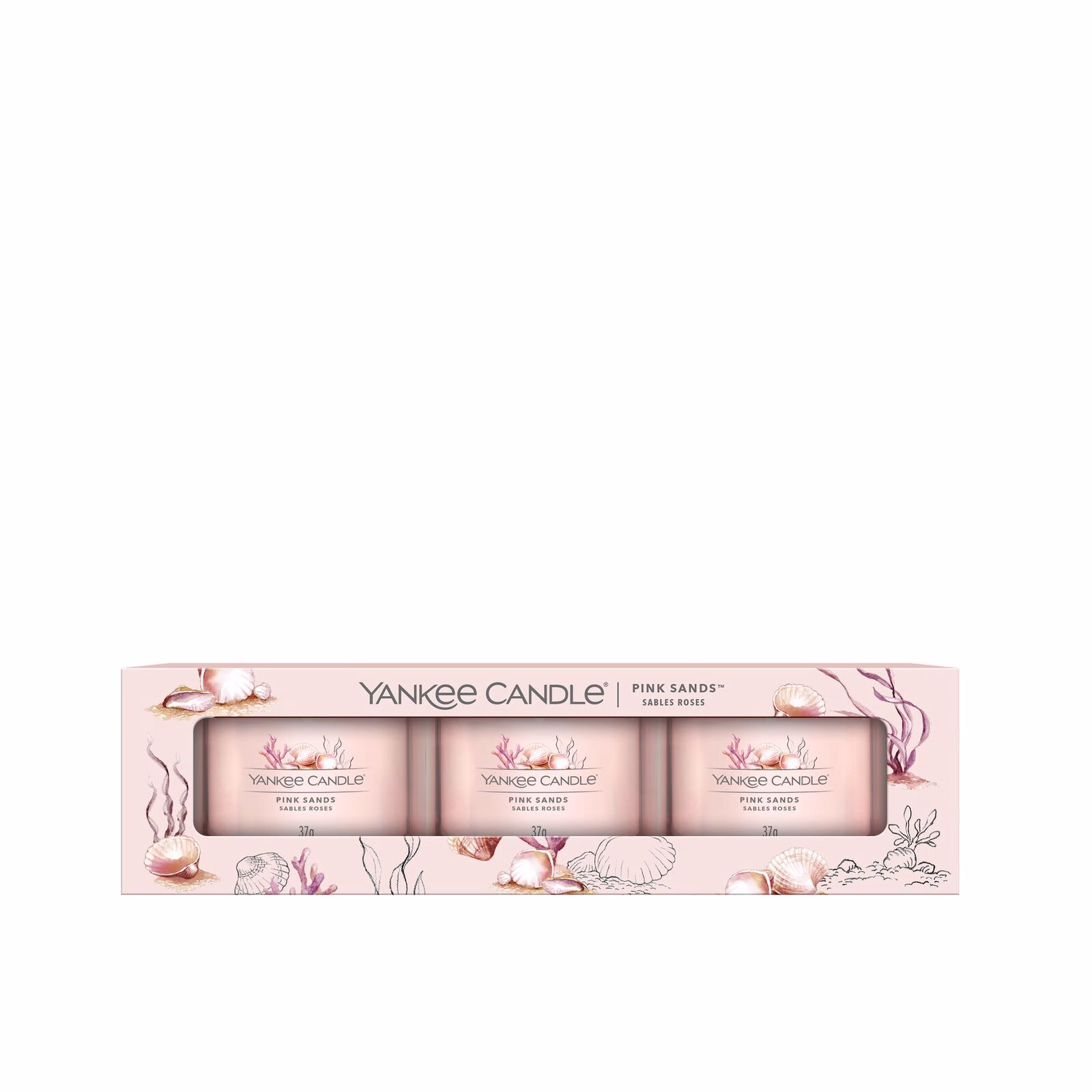 Signature-Filled-Votive_3-Pack_Pink-Sands1 Pink Sands 37g Glasvotivkerze 3er Pack