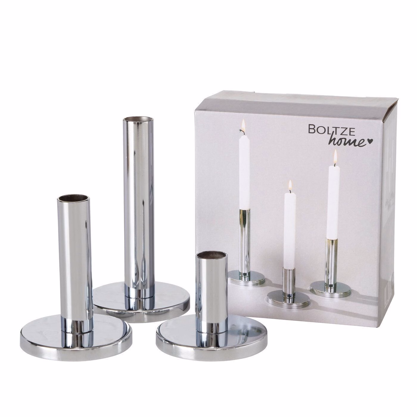 Kerzenleuchter-Set Malko silber