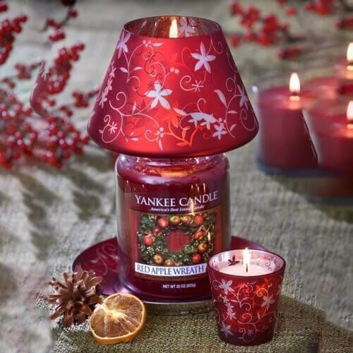 RUBY-FALL-STYLE Red Apple Wreath Large