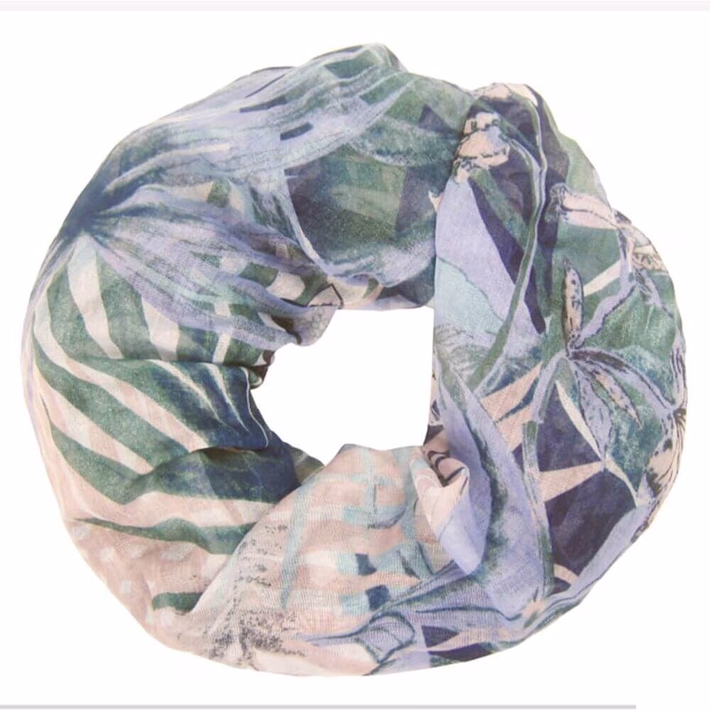 Print-Loopschal-05 Print-Loop Olive Peach 005