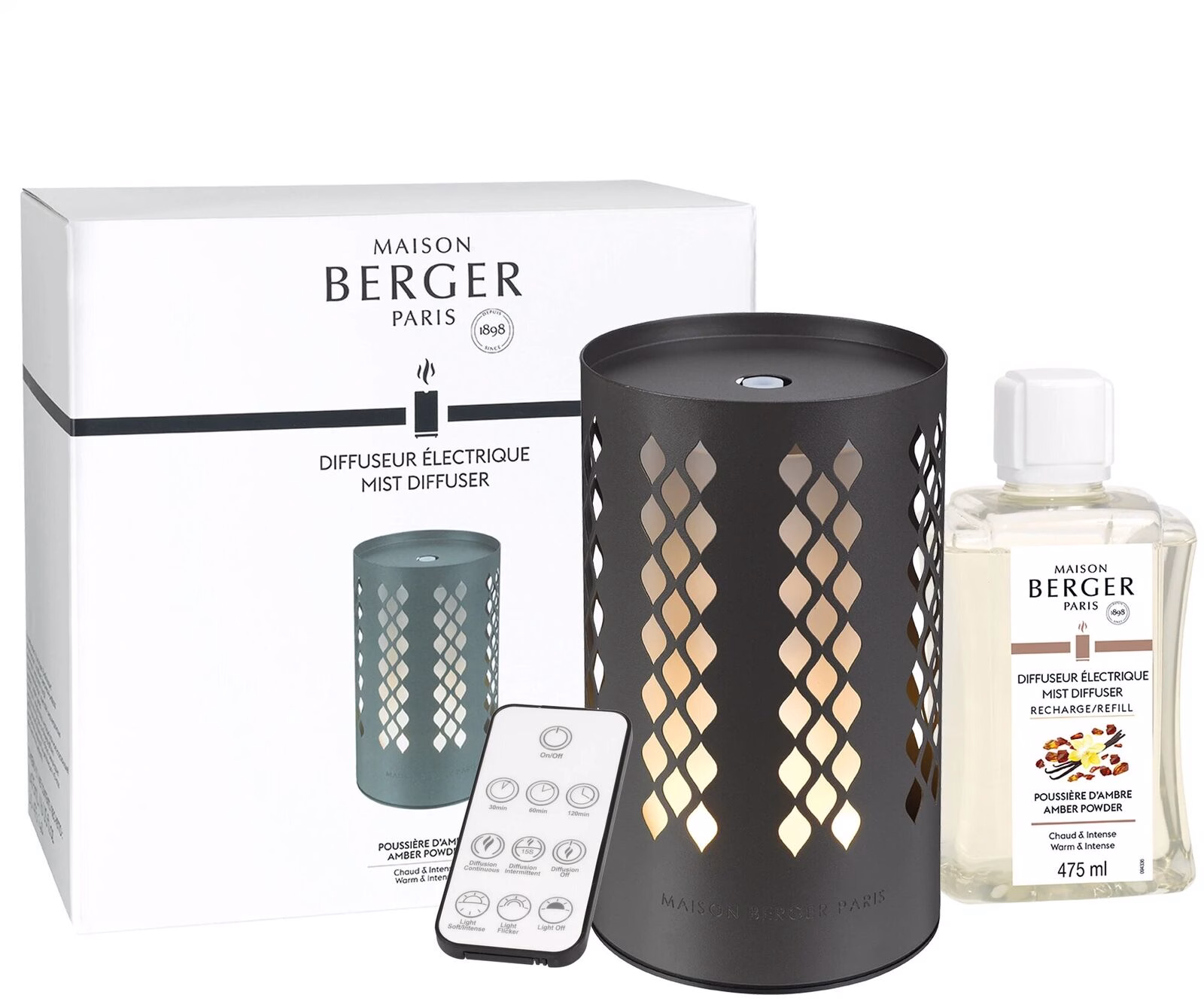 7024komplettan_2048x Losange Anthrazit - Pudriger Amber Elektrischer Aroma Diffuser