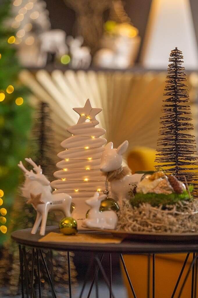Weihnachtsbaum Natalino LED 45cm cremeweiß