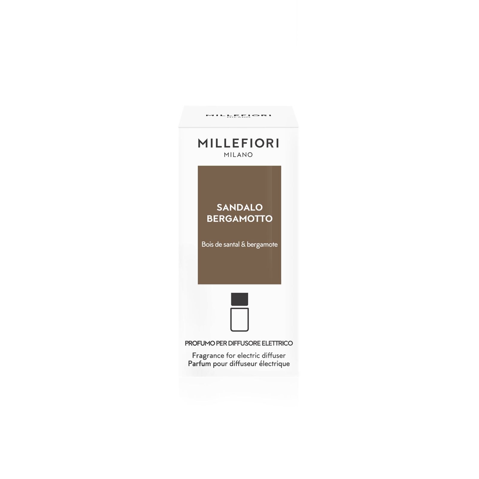 Sandalo Bergamotto - Nachfüller für Millefiori Steckdosen Diffuser Seite, Text