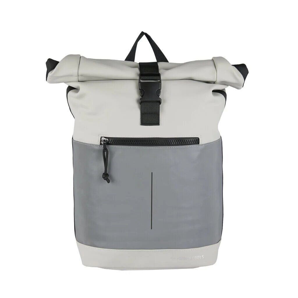 Bowie - New York Rolltop Rucksack hellgrau