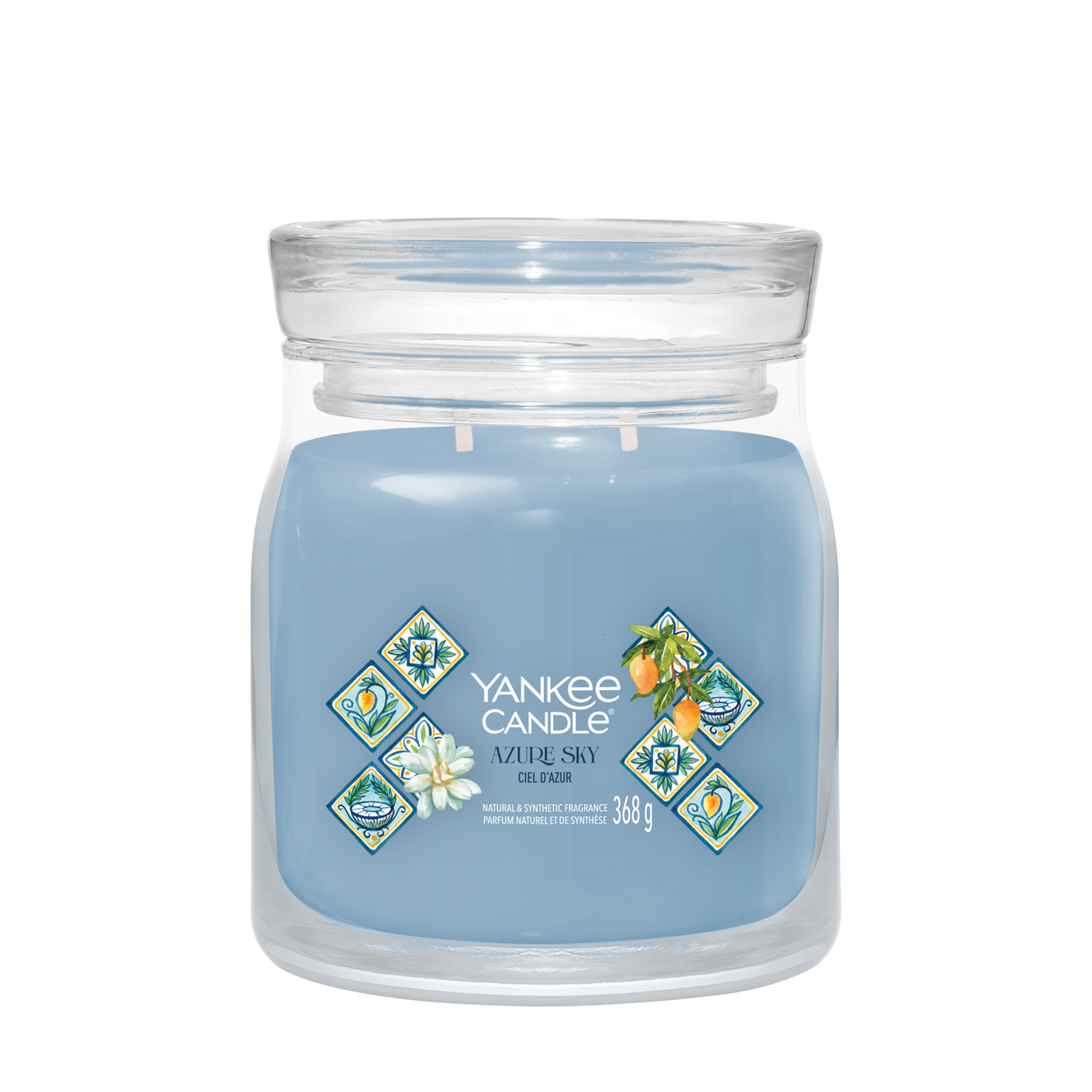 Azure Sky Signature Medium Jar 368g 2-Docht Azure Sky Signature Medium Jar 368g 2-Docht