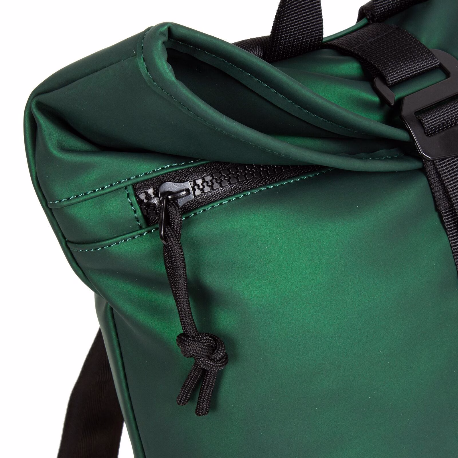 6nXfOqWw Mart - Los Angeles Rolltop Mini Rucksack grün metallic