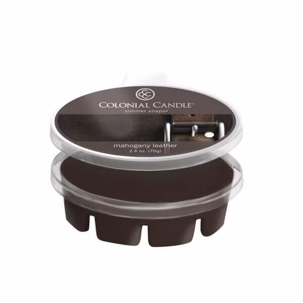 Colonial Candle Mahogany Leather Simmer Snaps 70g