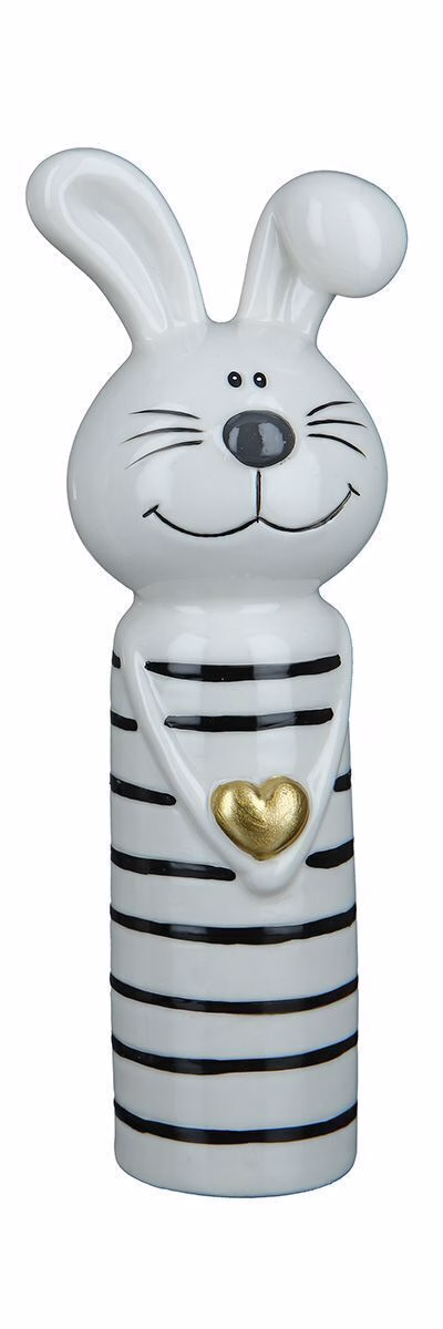 Deko Hase Loving 18cm mit Streifen