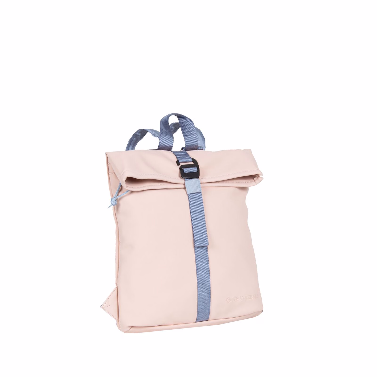 Tim - Los Angeles Rolltop Mini Rucksack hellrosa/hellblau