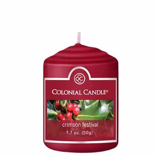 CC015-2105 Colonial Candle Crimson Festival 50g