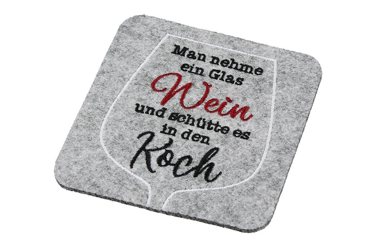 Untersetzer Weinfest 6 Stück Matte