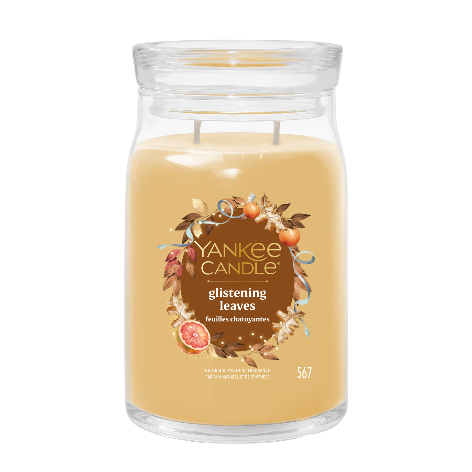 Glistening Leaves Signature Large Jar 567g 2-Docht