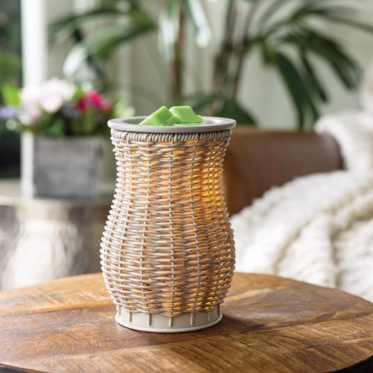 greywashedwicker2 Grey Washed Wicker Duftlampe