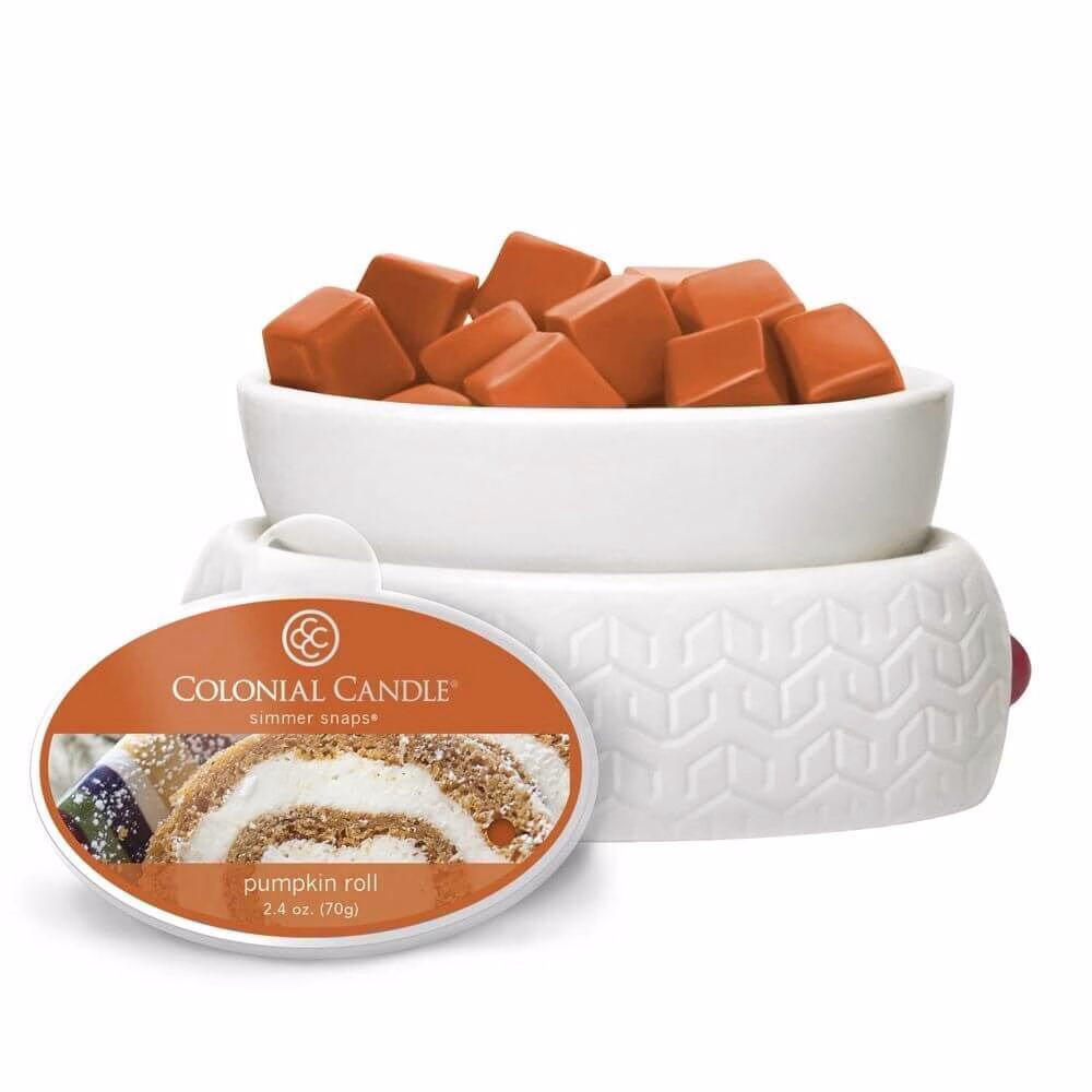ccsnaps-4352_3_5594ffef5e24d Colonial Candle Pumpkin Roll Simmer Snaps 70g