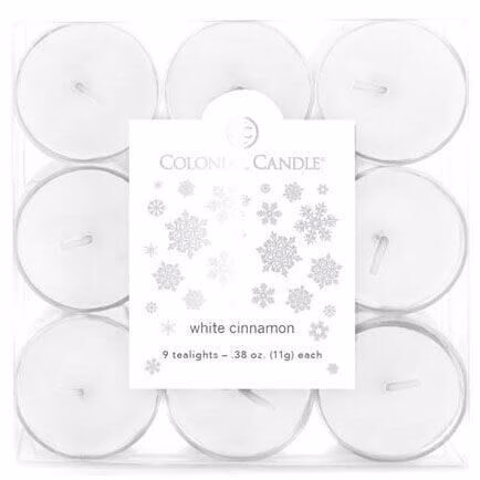 CC0109-5051 Colonial Candle White Cinnamon 9 St