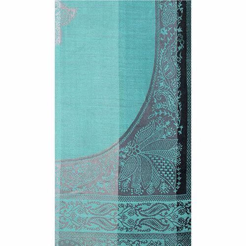 Jaquard-Schal Black Mint 055